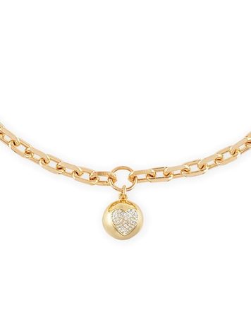 Alexa Leigh Chunky Ball Heartbreaker Necklace