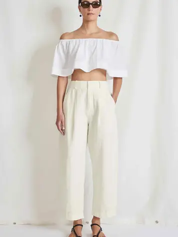 Apiece Apart Bari Crop Trouser
