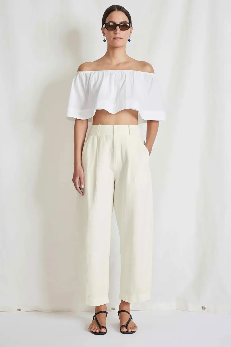 Apiece Apart Bari Crop Trouser
