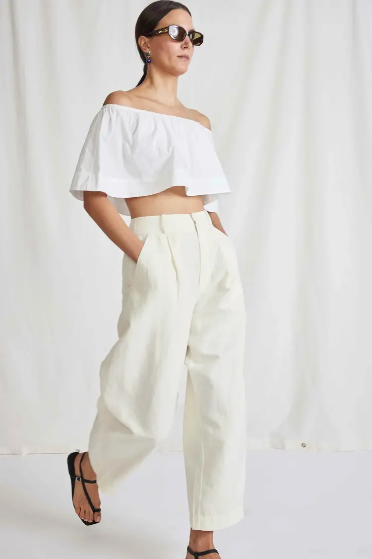 Apiece Apart Bari Crop Trouser