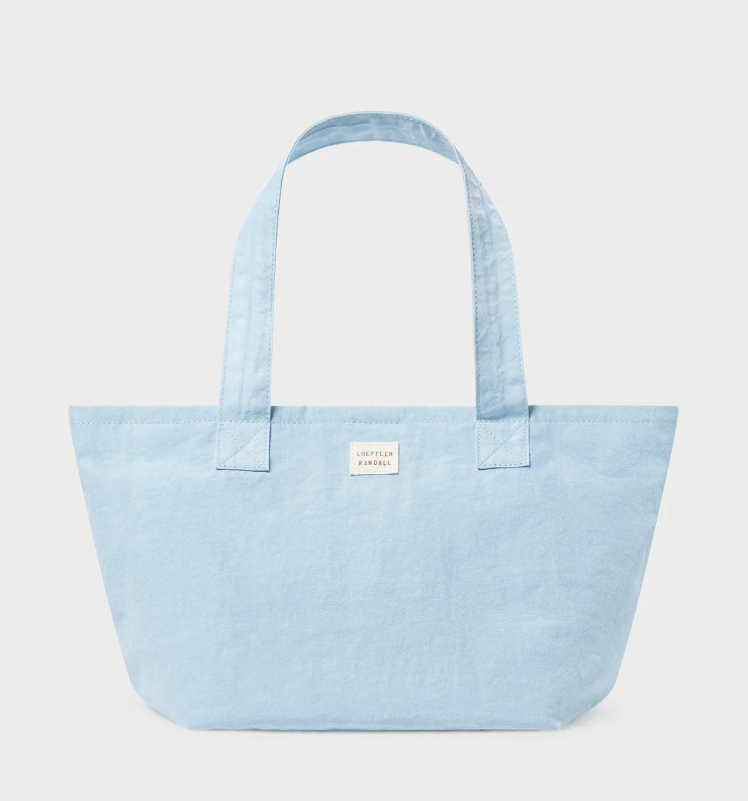Ellis Nylon Packable Tote- Light Blue - The Edit Shops