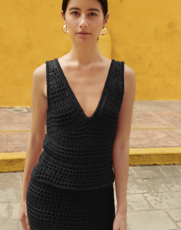 Nation Adriana Crochet Tank