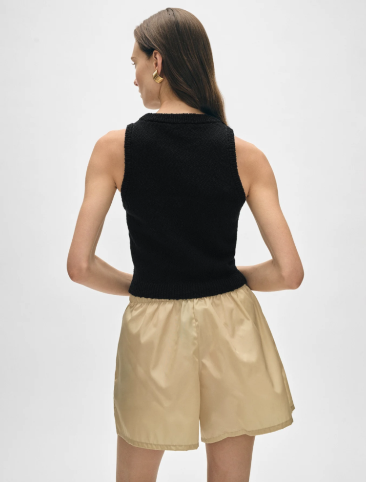 White + Warren Cotton Slub Rib Tank Top