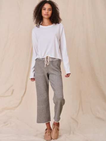 The Great The Long Sleeve Crop Tee