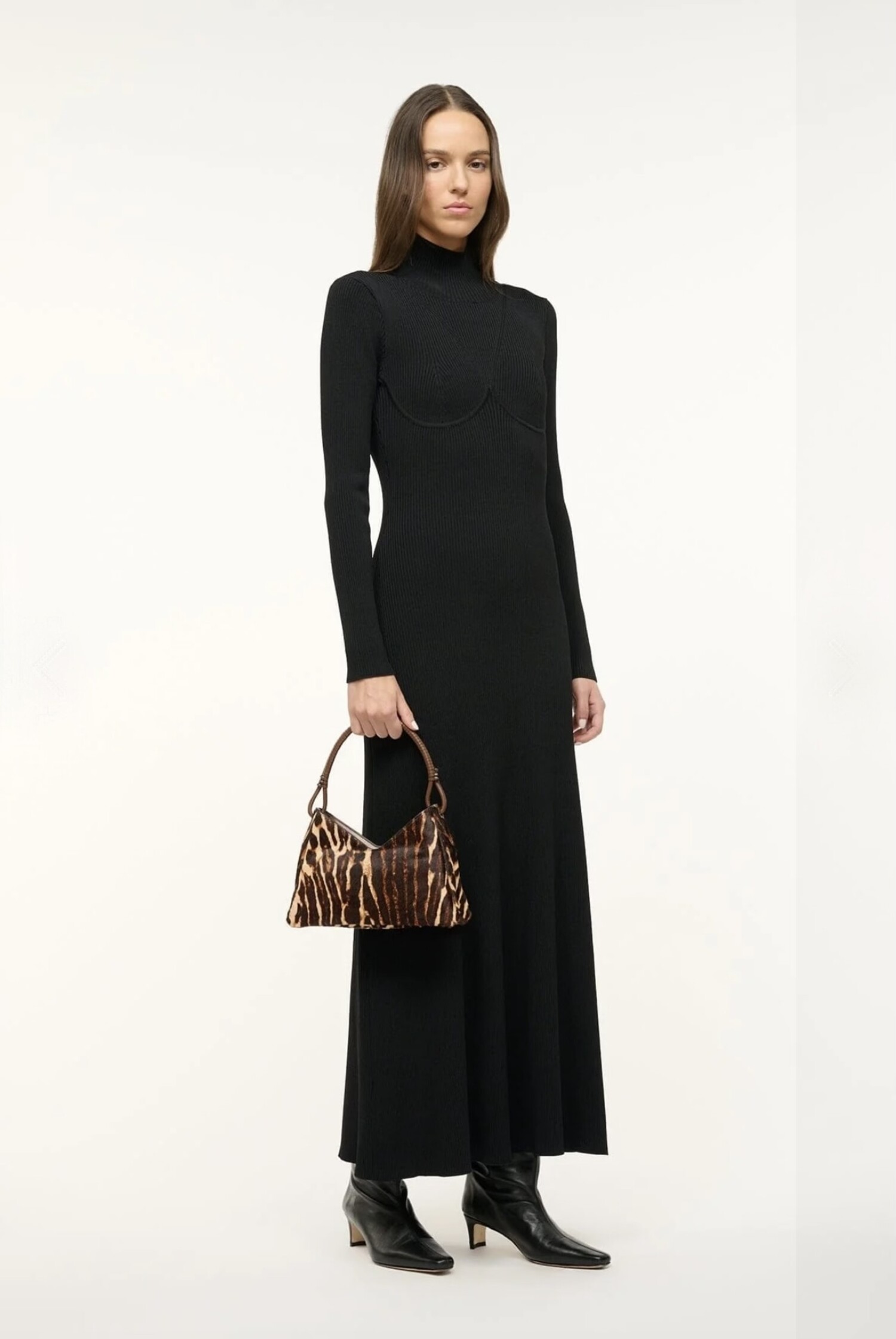 Staud Valerie Shoulder Bag Lady Leopard