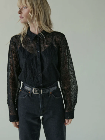 Nation Burke Lace Button Down