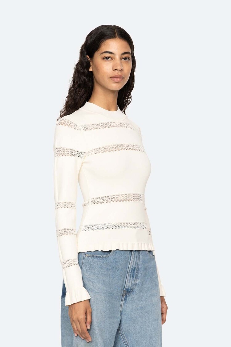 Sea NY Devon Knit L/SLV Top