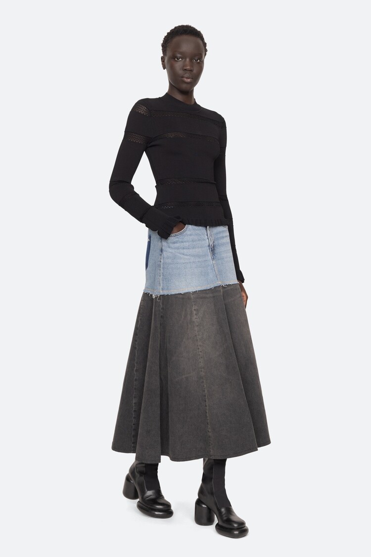 Sea NY Devon Knit L/SLV Top