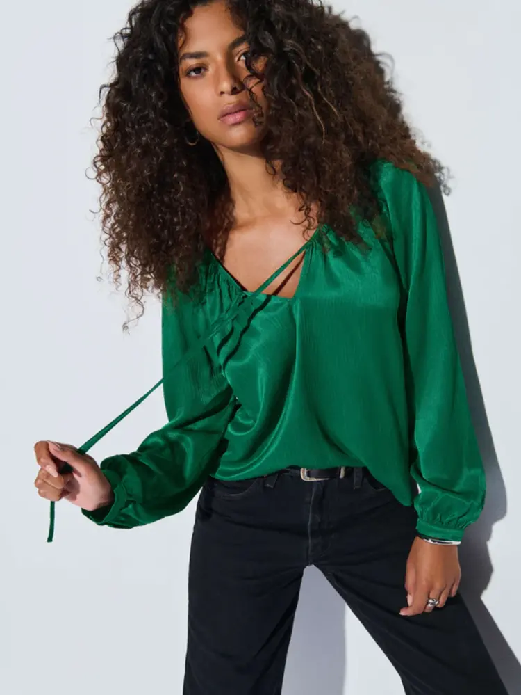 Nation Ellie Tie Front Top