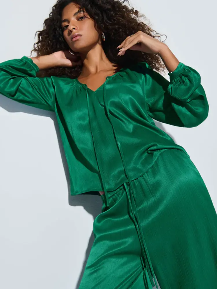 Nation Ellie Tie Front Top