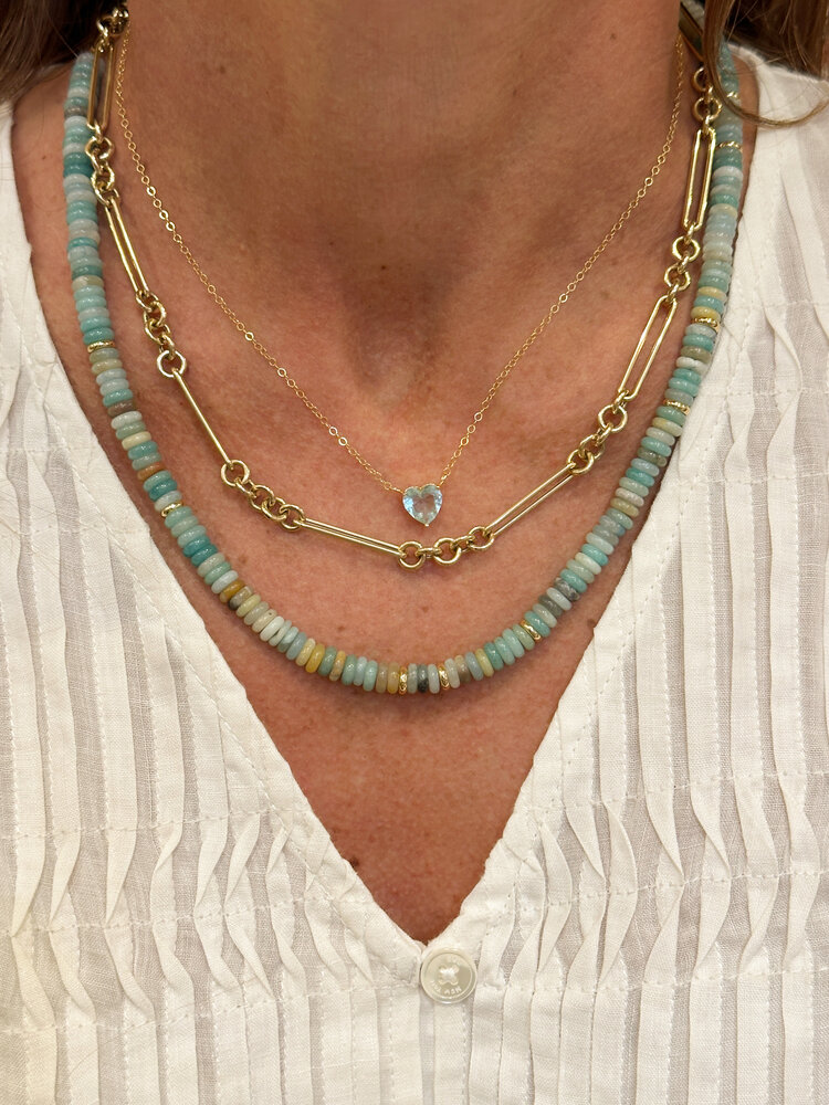 AM 14 Kt 3 Loop Chain Necklace