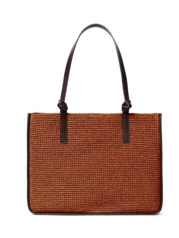 Loeffler Randall Turned Out Tote- Espresso Chestnut