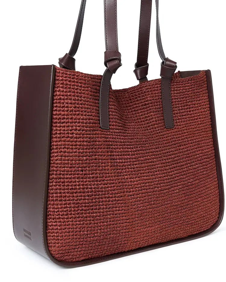 Loeffler Randall Turned Out Tote- Espresso Chestnut
