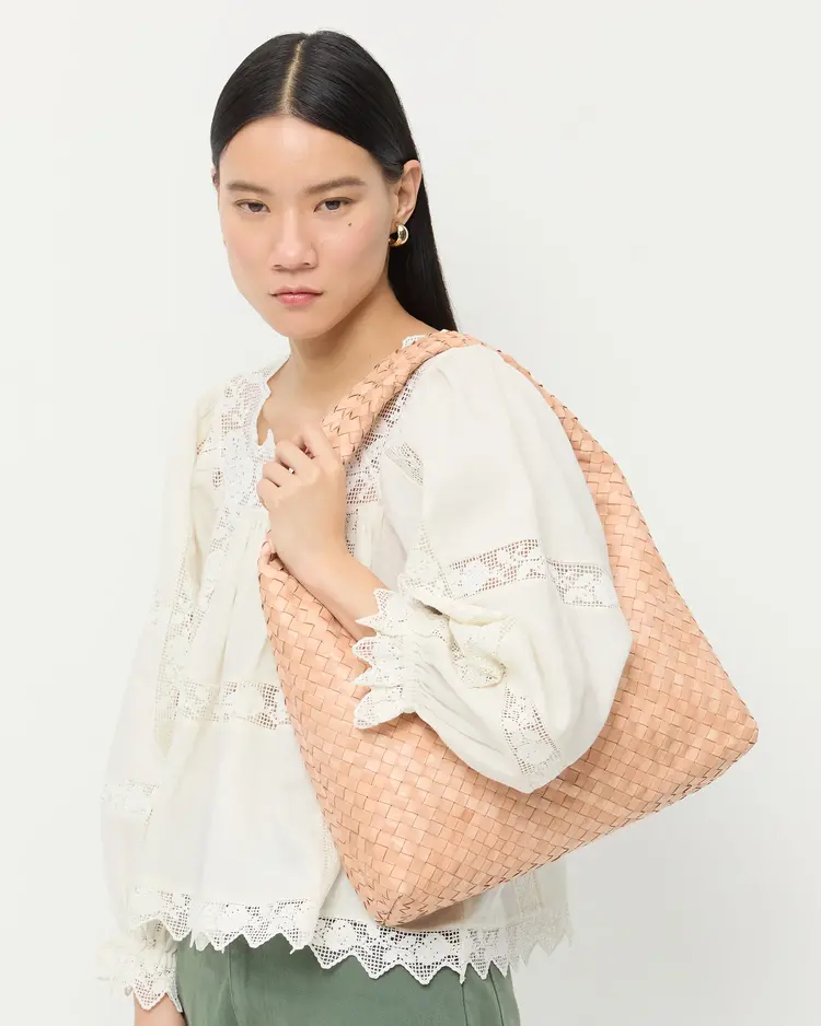 Loeffler Randall Willow Woven Hobo-Desert Sand