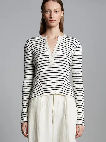 Eleven Six Lilla Henley Sweater