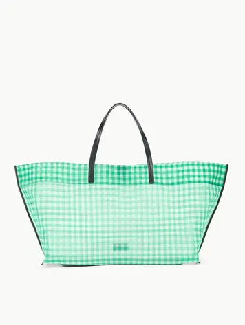 Staud Christos Large Mesh Tote- Jade