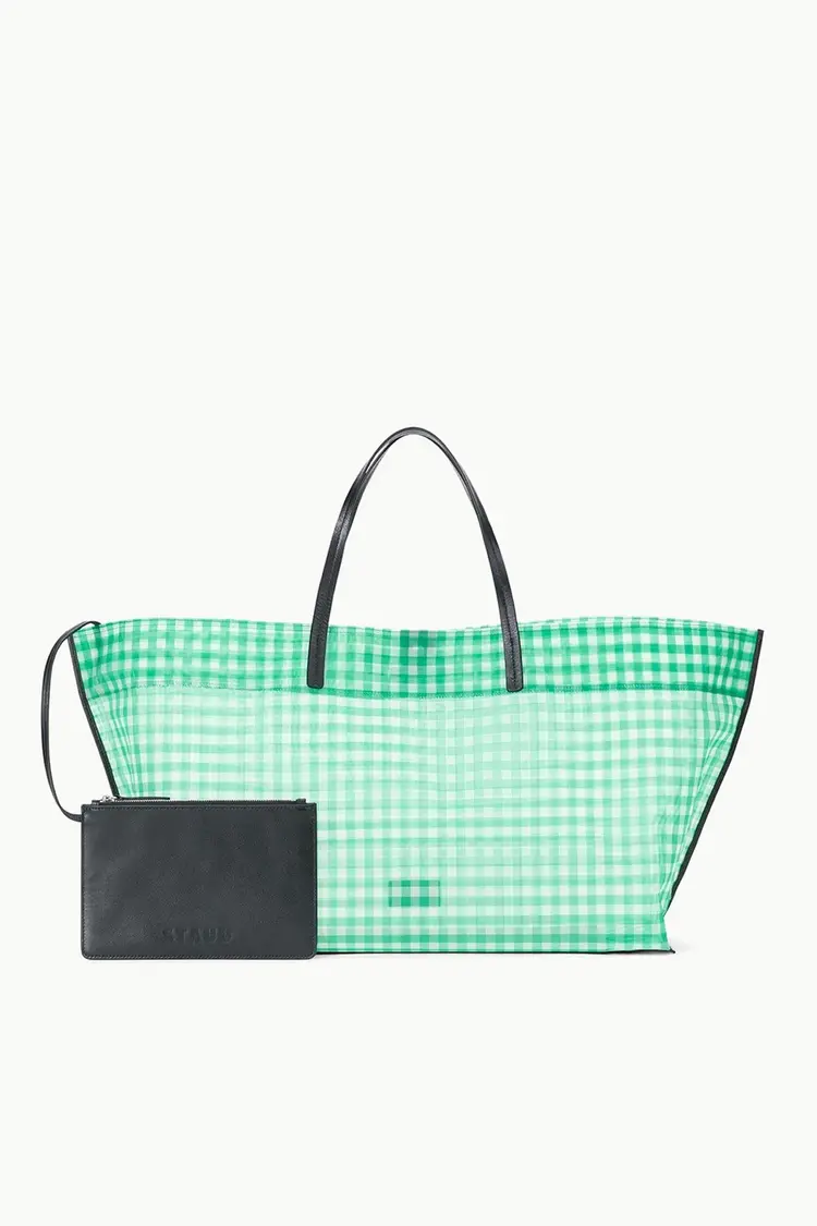 Staud Christos Large Mesh Tote- Jade