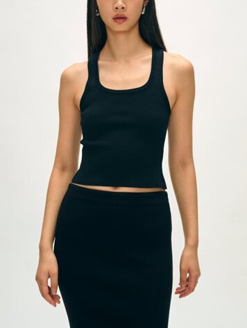White + Warren Ribbed Blend Tank