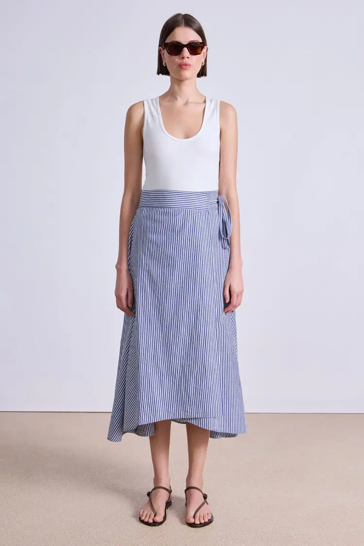 Apiece Apart Marsala Asymmetrical Skirt