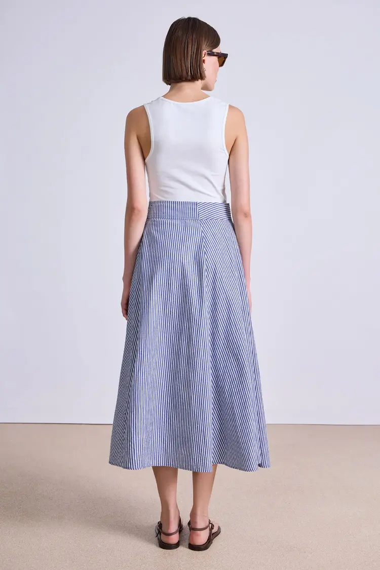 Apiece Apart Marsala Asymmetrical Skirt