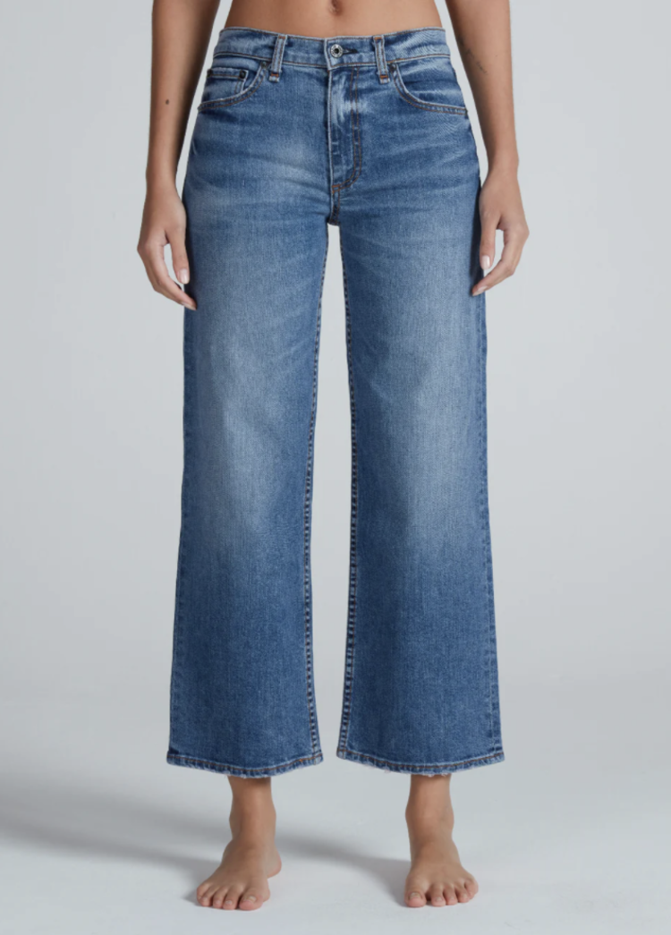 ASKK NY Mid Rise Crop Wide Leg