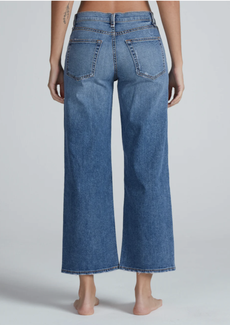 ASKK NY Mid Rise Crop Wide Leg