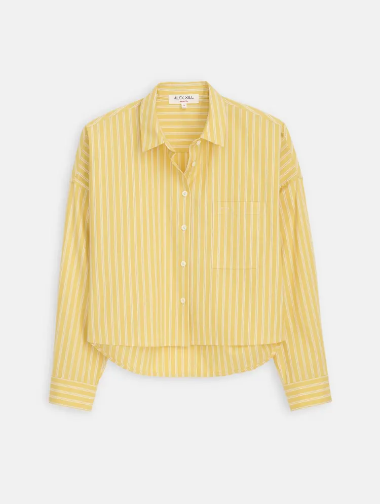 Alex Mill Striped Cropped Jo Shirt