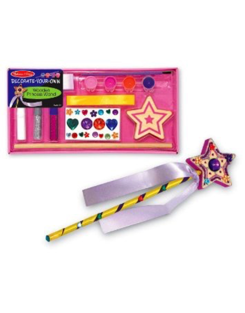 Melissa Doug Wooden Princess Wand Decorate Your Own The Swag