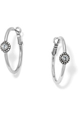 Brighton Brighton JE1382 Sil/Stn Twinkle Med Hoop Earring