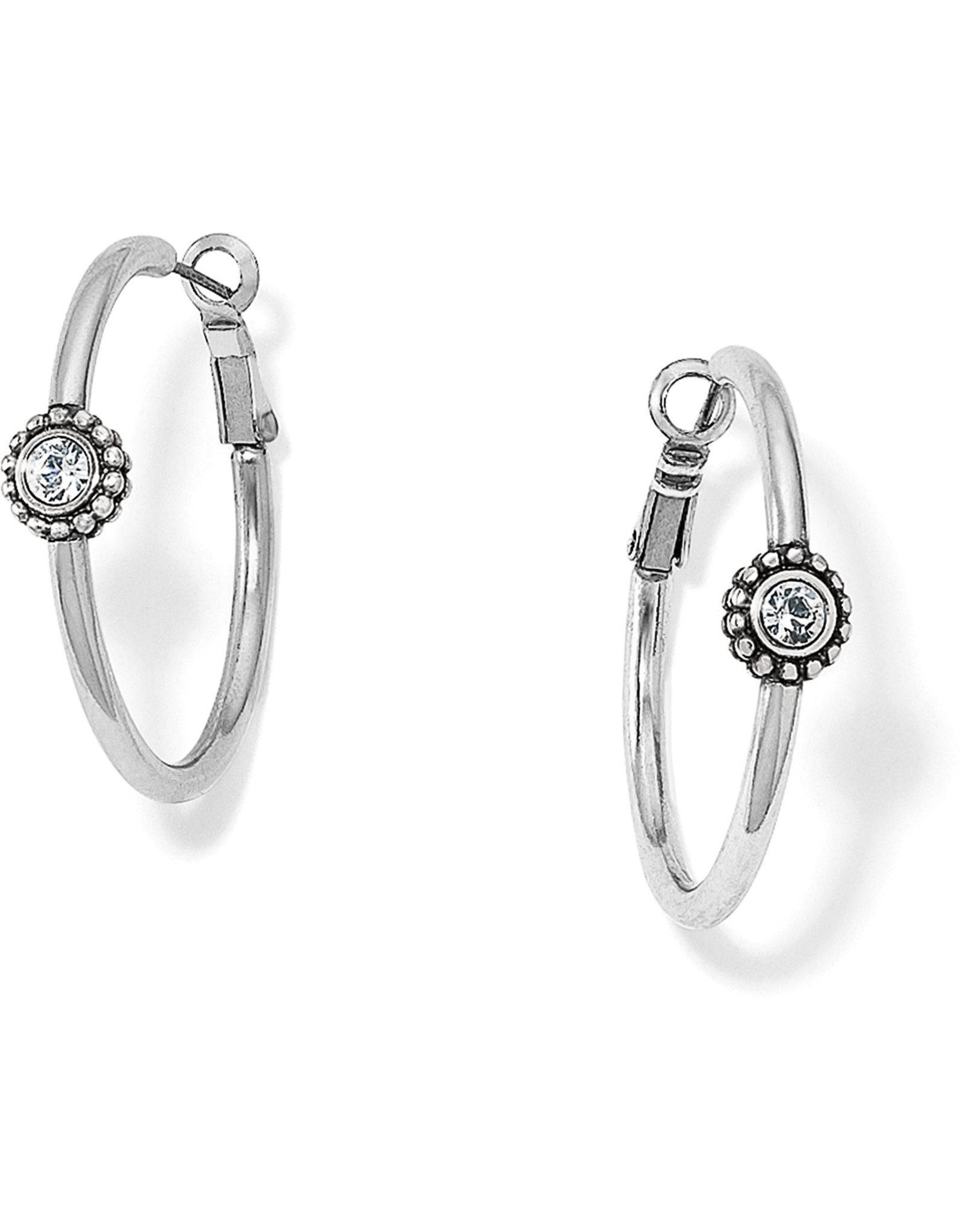 Brighton Brighton JE1382 Sil/Stn Twinkle Med Hoop Earring