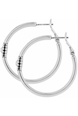 Brighton Brighton JE1382 Sil/Stn Twinkle Med Hoop Earring