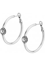 Brighton Brighton JE1382 Sil/Stn Twinkle Med Hoop Earring
