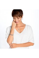 Brighton Brighton JE1382 Sil/Stn Twinkle Med Hoop Earring