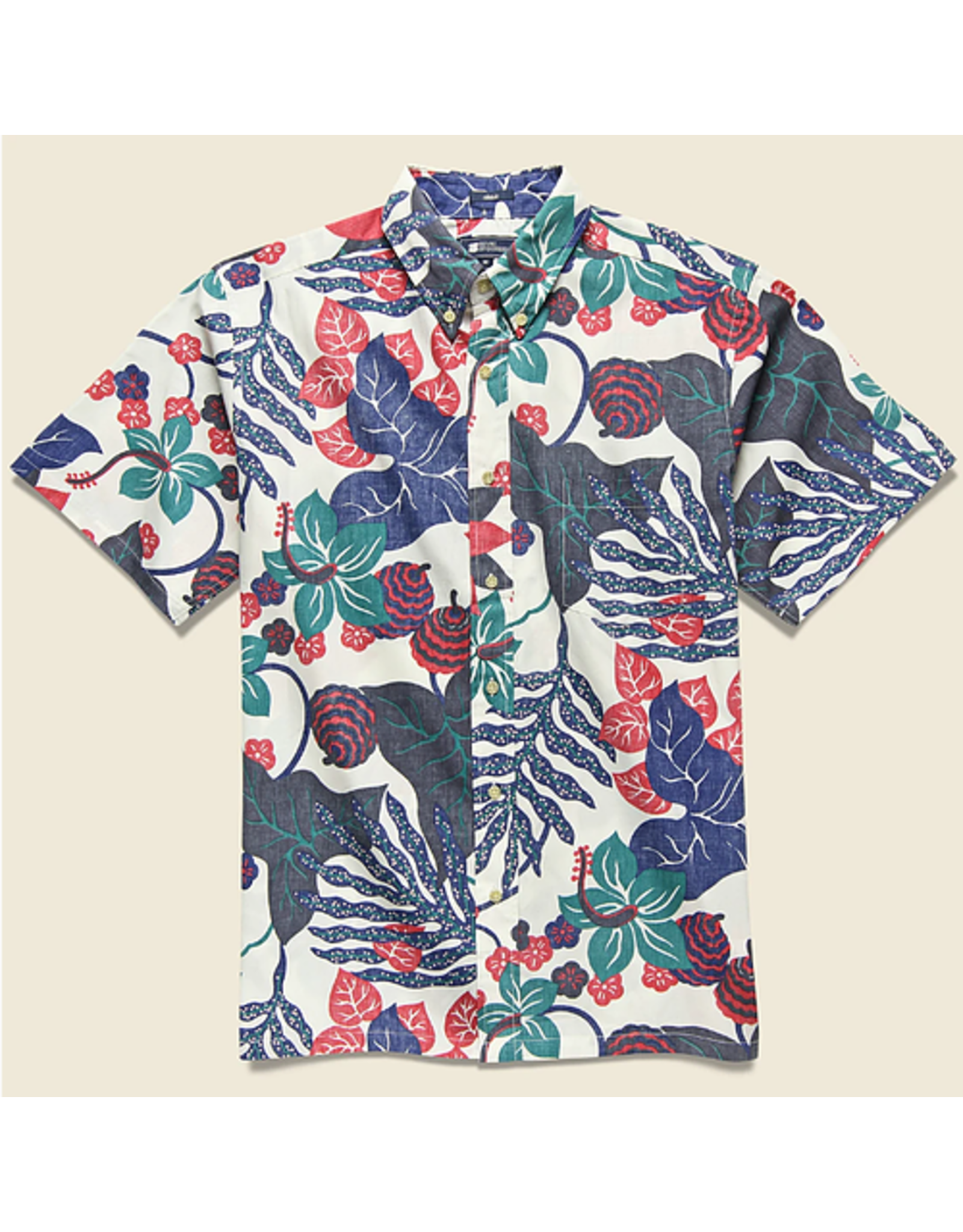 Reyn Spooner Reyn M473912519 San Clemente Button Front Coconut Milk