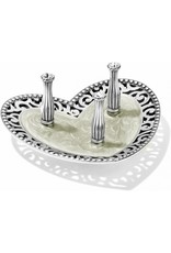 Brighton Brighton G81140 Sil/Enml Lacie Daisy 3 Ring Holder
