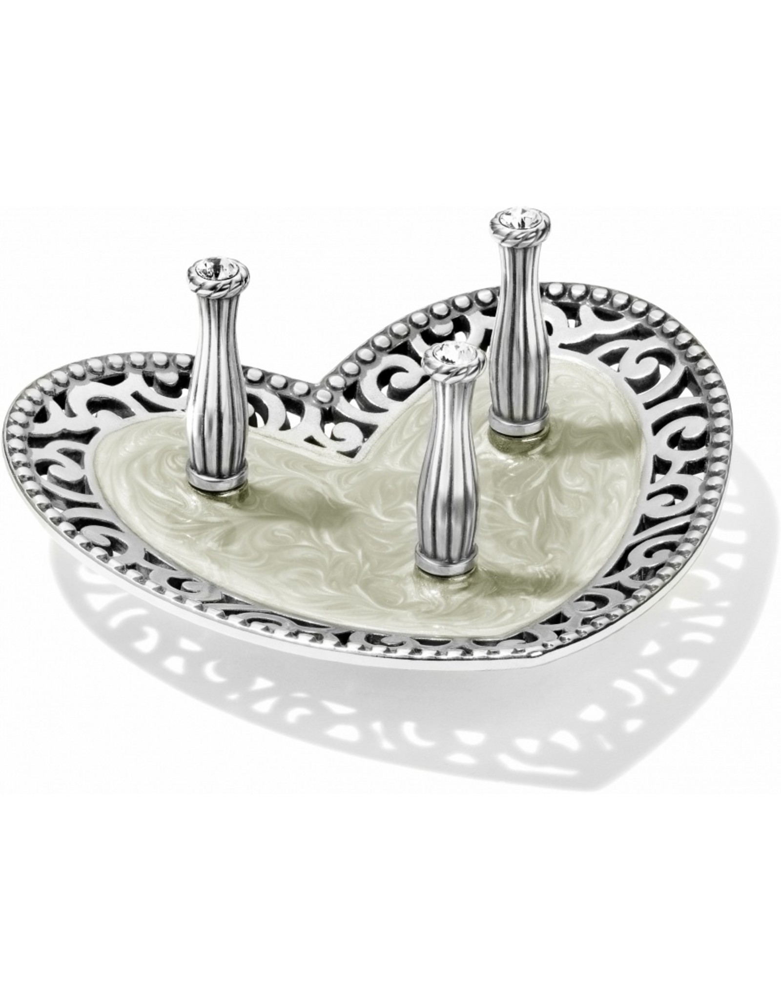 Brighton Brighton G81140 Sil/Enml Lacie Daisy 3 Ring Holder