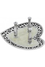 Brighton Brighton G81140 Sil/Enml Lacie Daisy 3 Ring Holder
