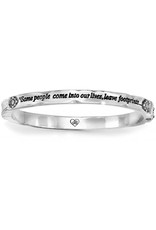 Brighton Brighton JB0962 Footprints Bangle Hinged Bracelet
