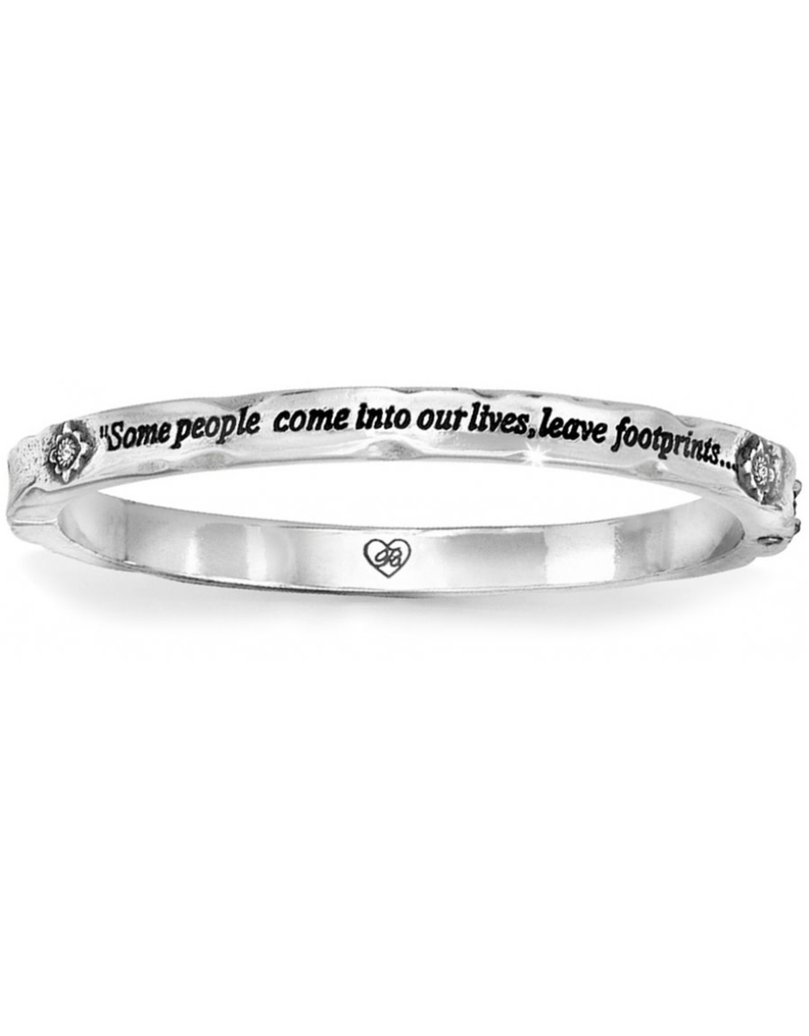 Brighton Brighton JB0962 Footprints Bangle Hinged Bracelet