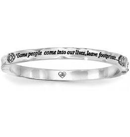 Brighton Brighton JB0962 Footprints Bangle Hinged Bracelet