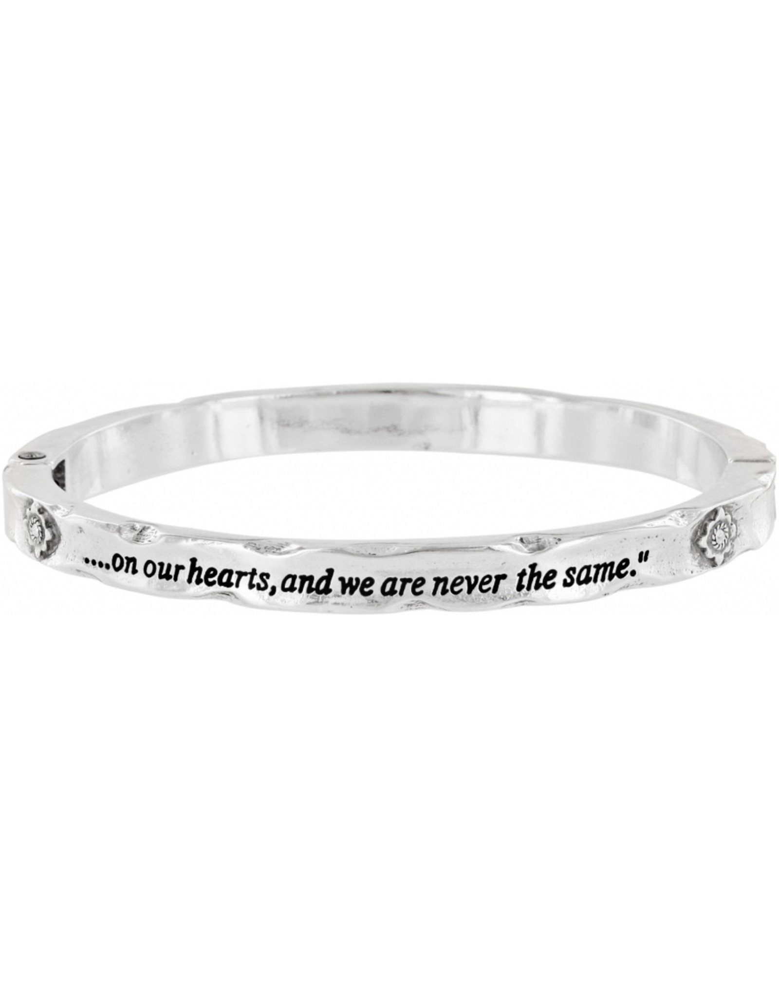 Brighton Brighton JB0962 Footprints Bangle Hinged Bracelet