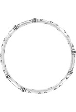 Brighton Brighton J34230 Silver Shot Thru The Heart Bangle