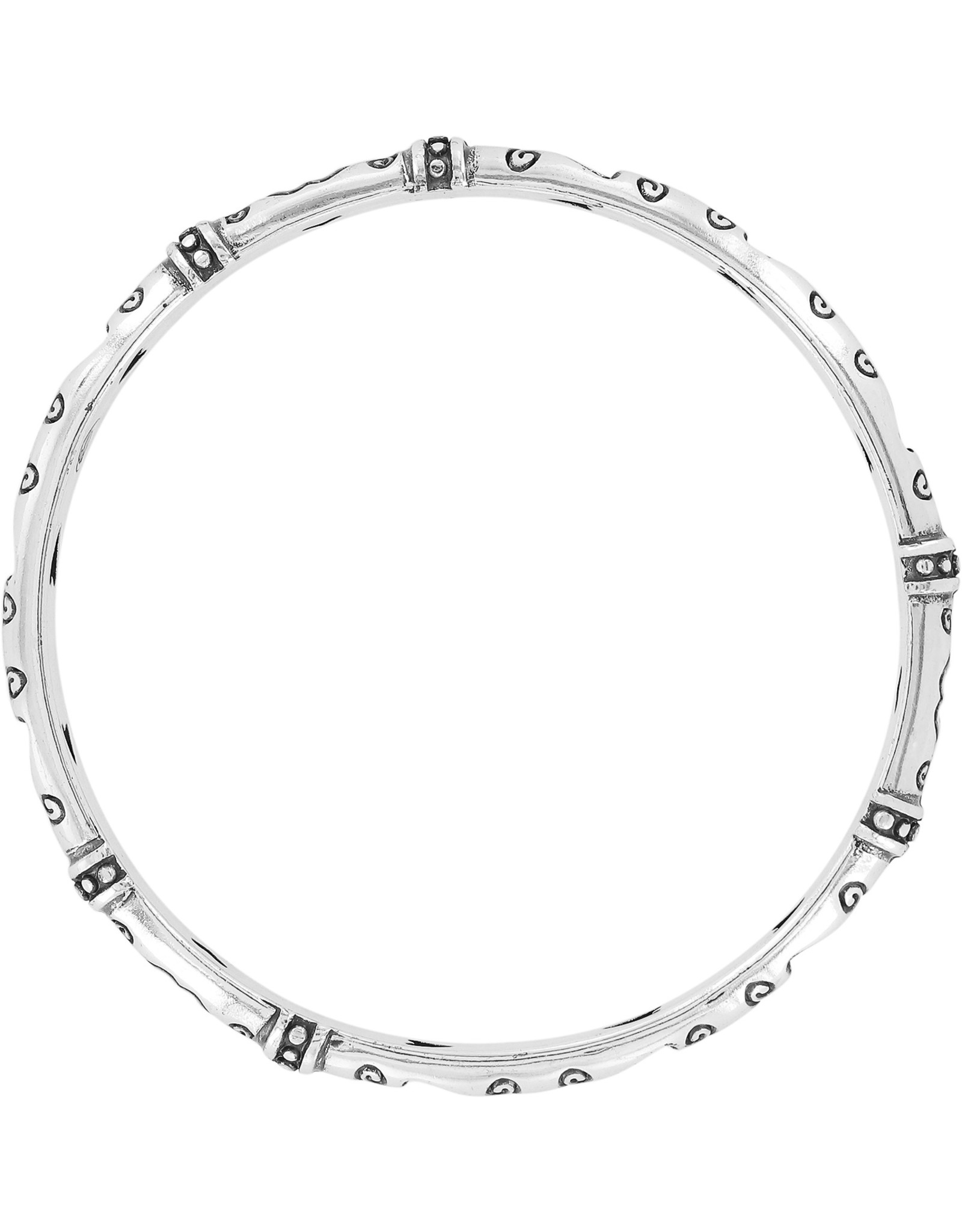 Brighton Brighton J34230 Silver Shot Thru The Heart Bangle