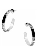 Brighton Brighton JE1673 Black Wiltern Hoop Earring