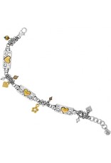 Brighton Brighton J38342 Silver Gold Remember Your Heart Bracelet