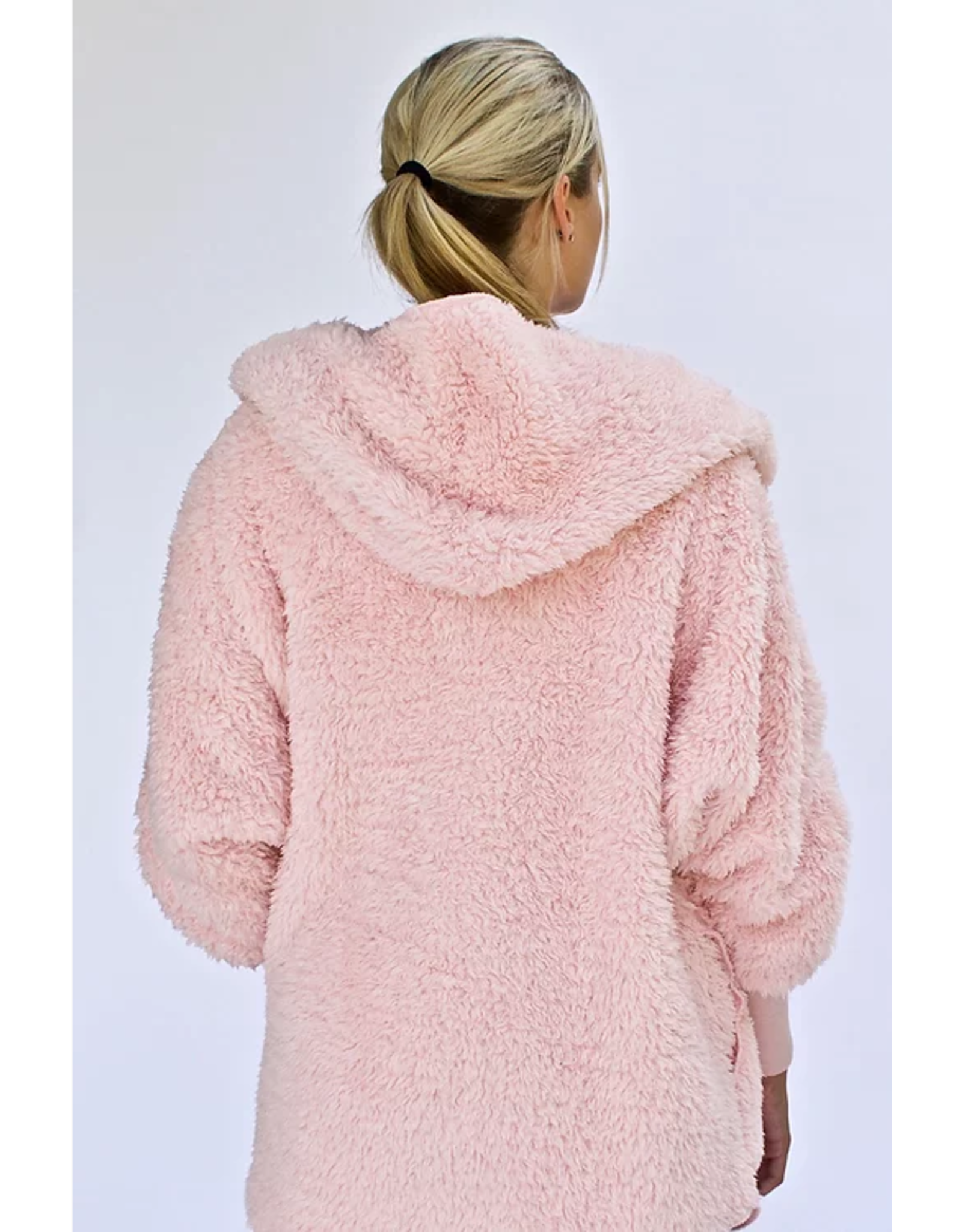 Nordic Beach Nordic Beach NB-PH Cozy Hooded Wrap One Size  Pink Heaven