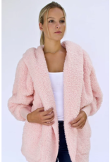 Nordic Beach Nordic Beach NB-PH Cozy Hooded Wrap One Size  Pink Heaven
