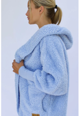 Nordic Beach Nordic Beach NB-CB Cozy Hooded Wrap One Size Cashmere Blue