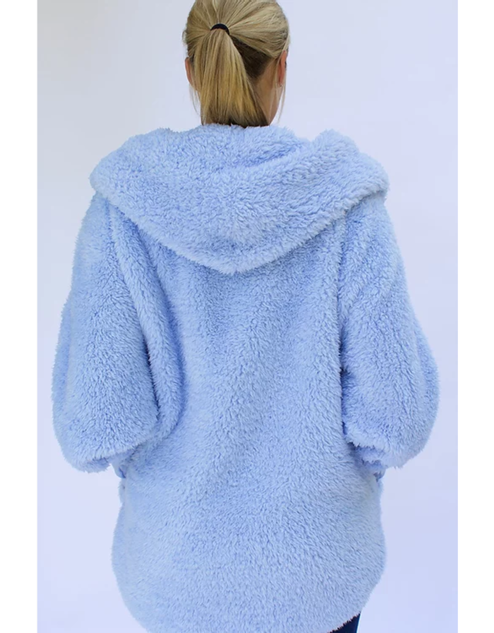 Nordic Beach Nordic Beach NB-CB Cozy Hooded Wrap One Size Cashmere Blue