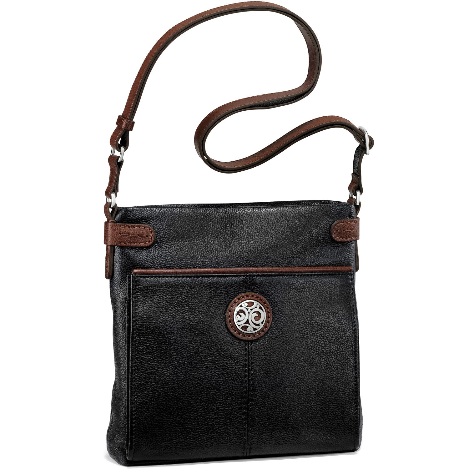 Brighton H92559 Blk/Choc Selena Organizer Bag - The Mercantile at